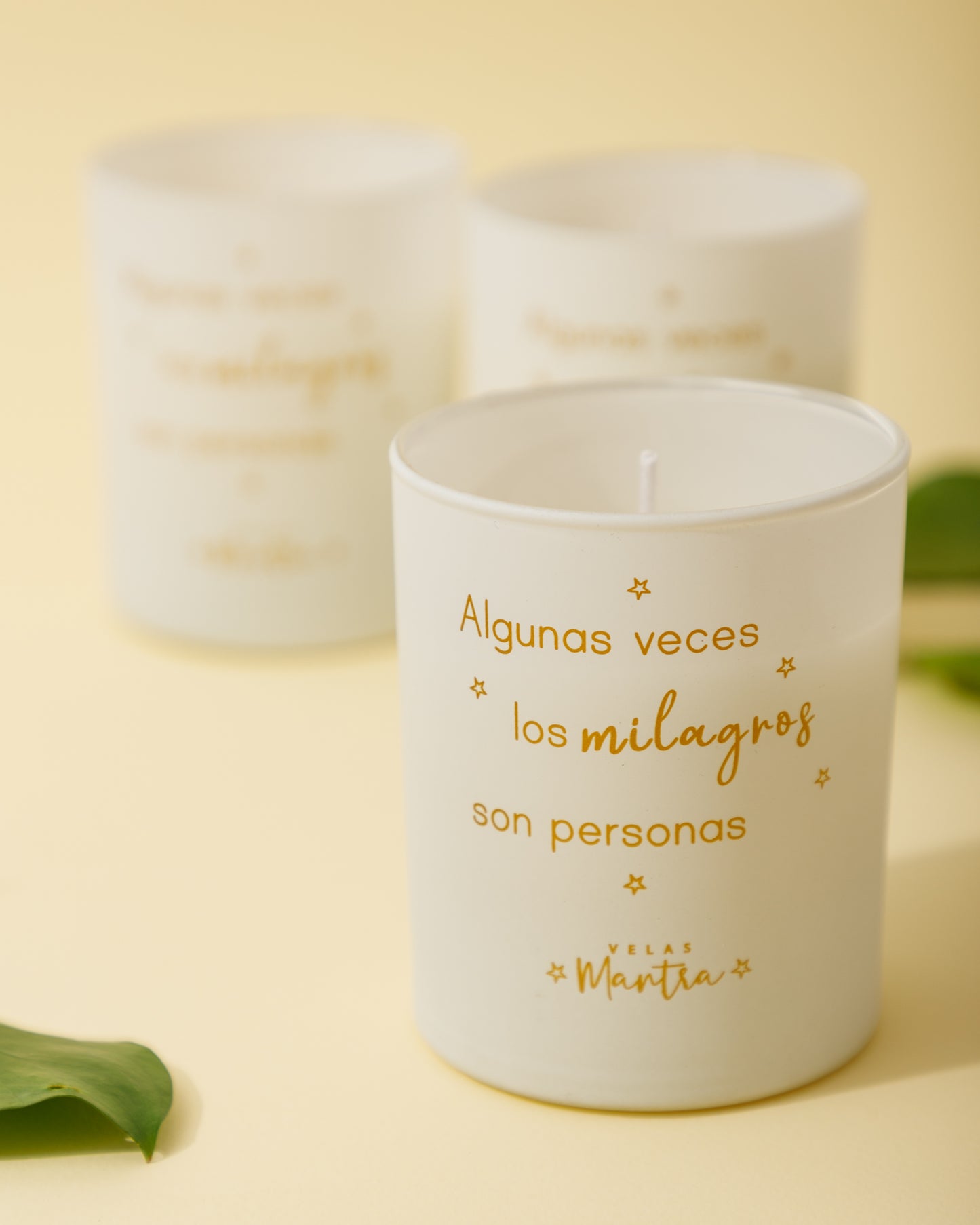 Velas Aromáticas con Mensaje: Algunas veces los milagros son personas