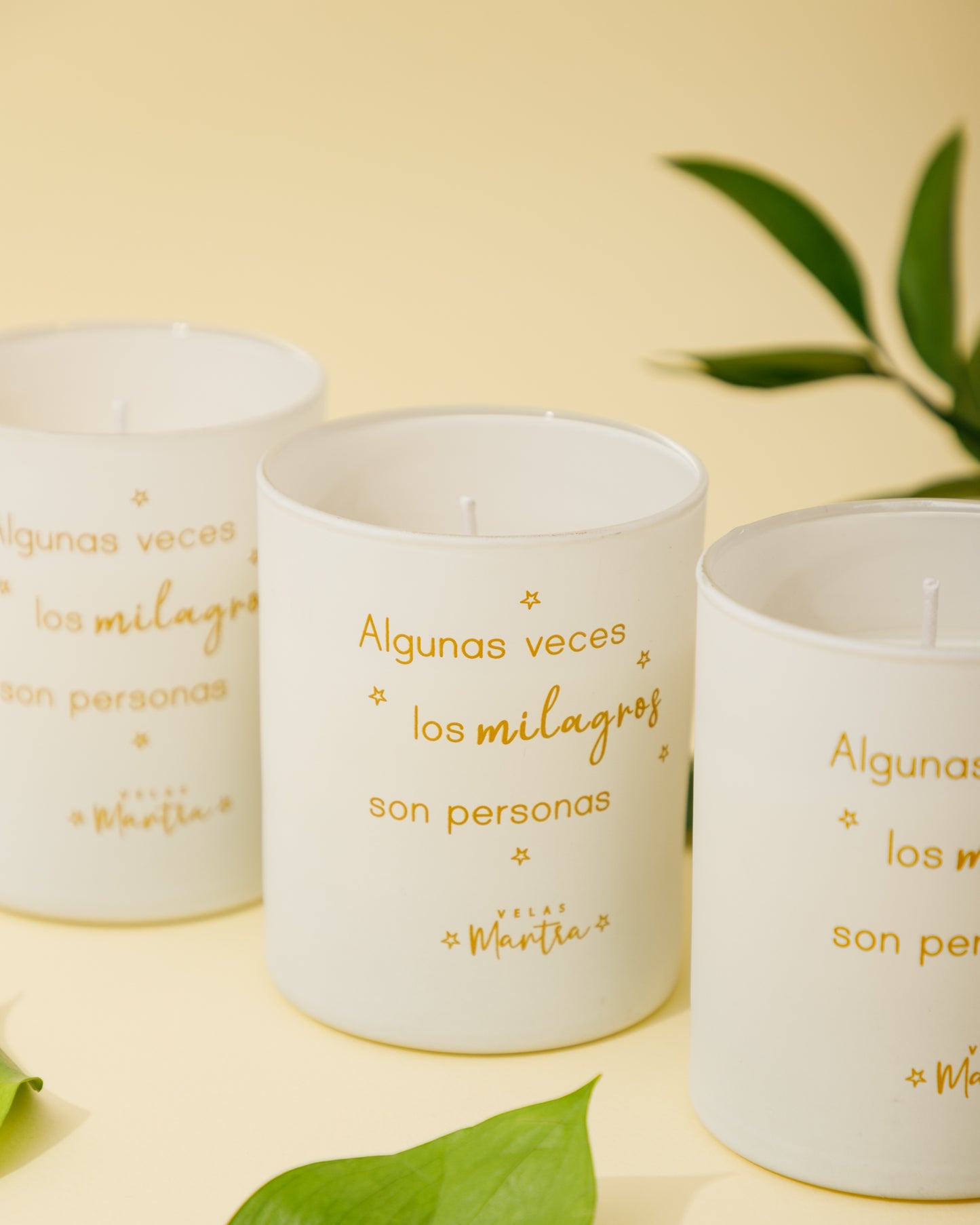 Velas Aromáticas con Mensaje: Algunas veces los milagros son personas